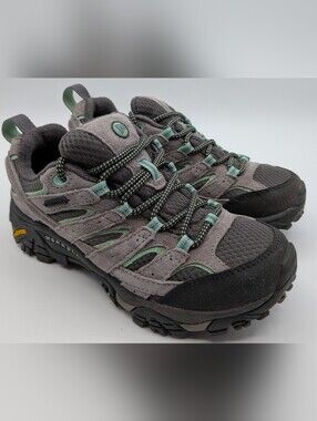 Merrell Women's Gray and Teal Trail Hiking Shoes